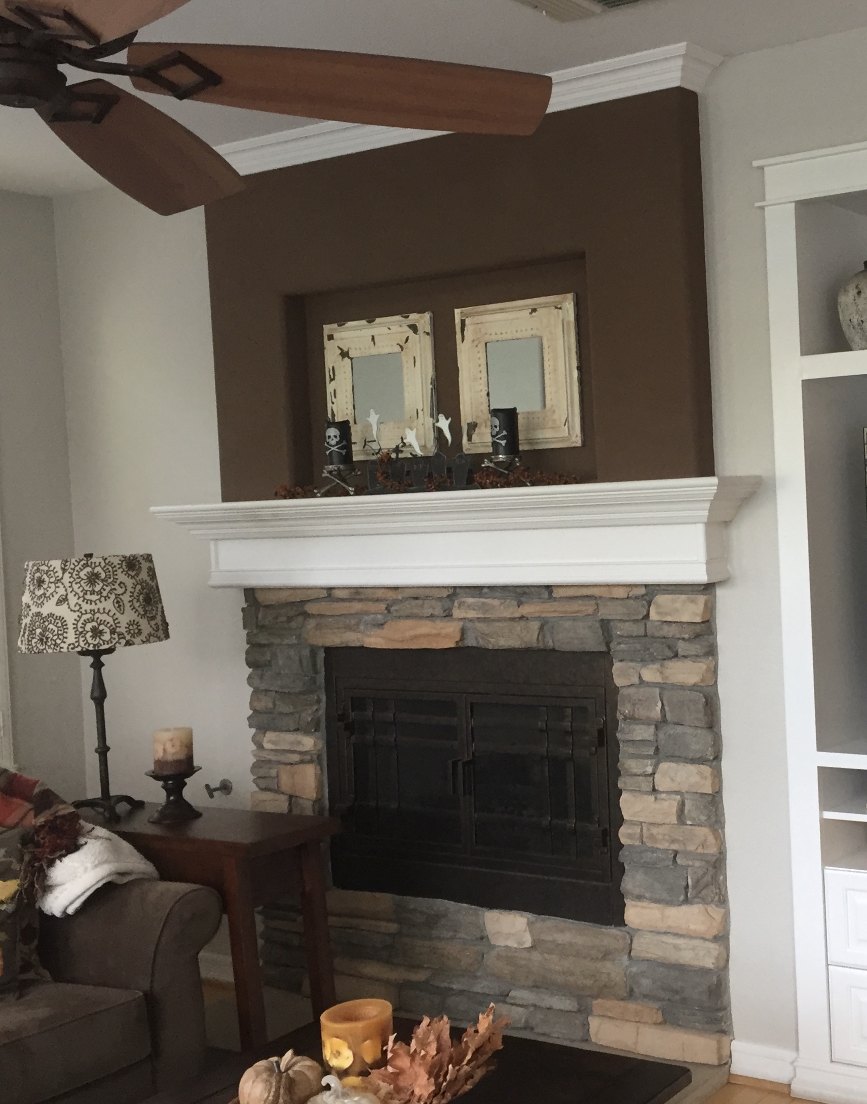 How To Update A Fireplace Hearth and Mantel - Pasha is Home