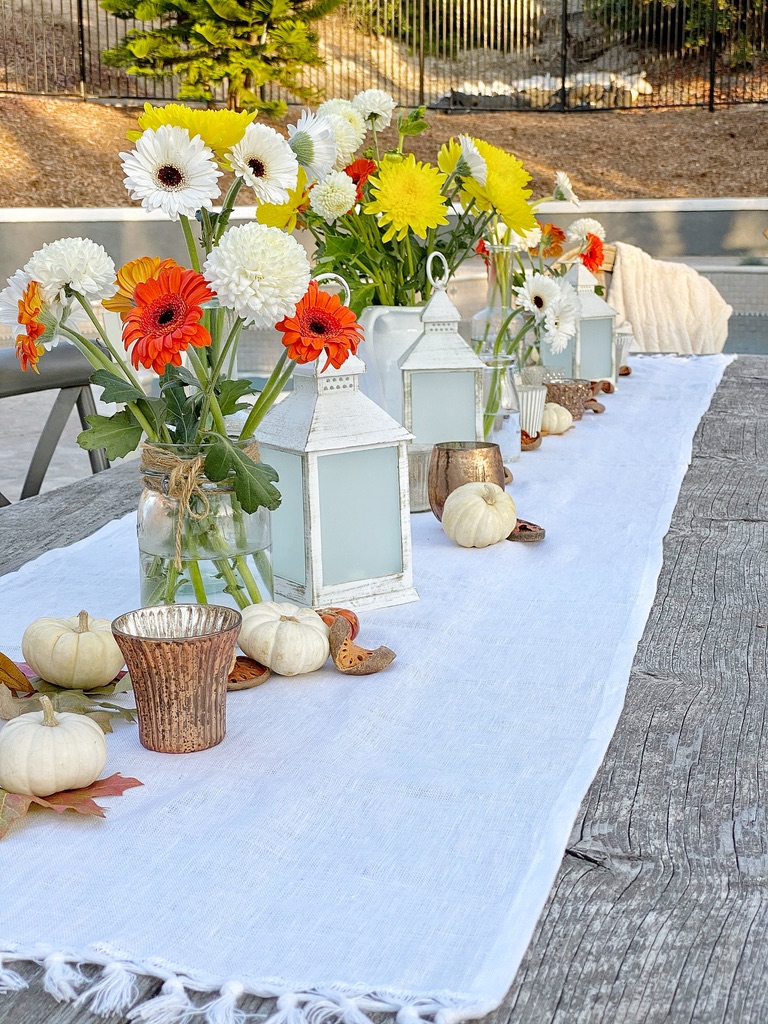 fall outdoor dinner party