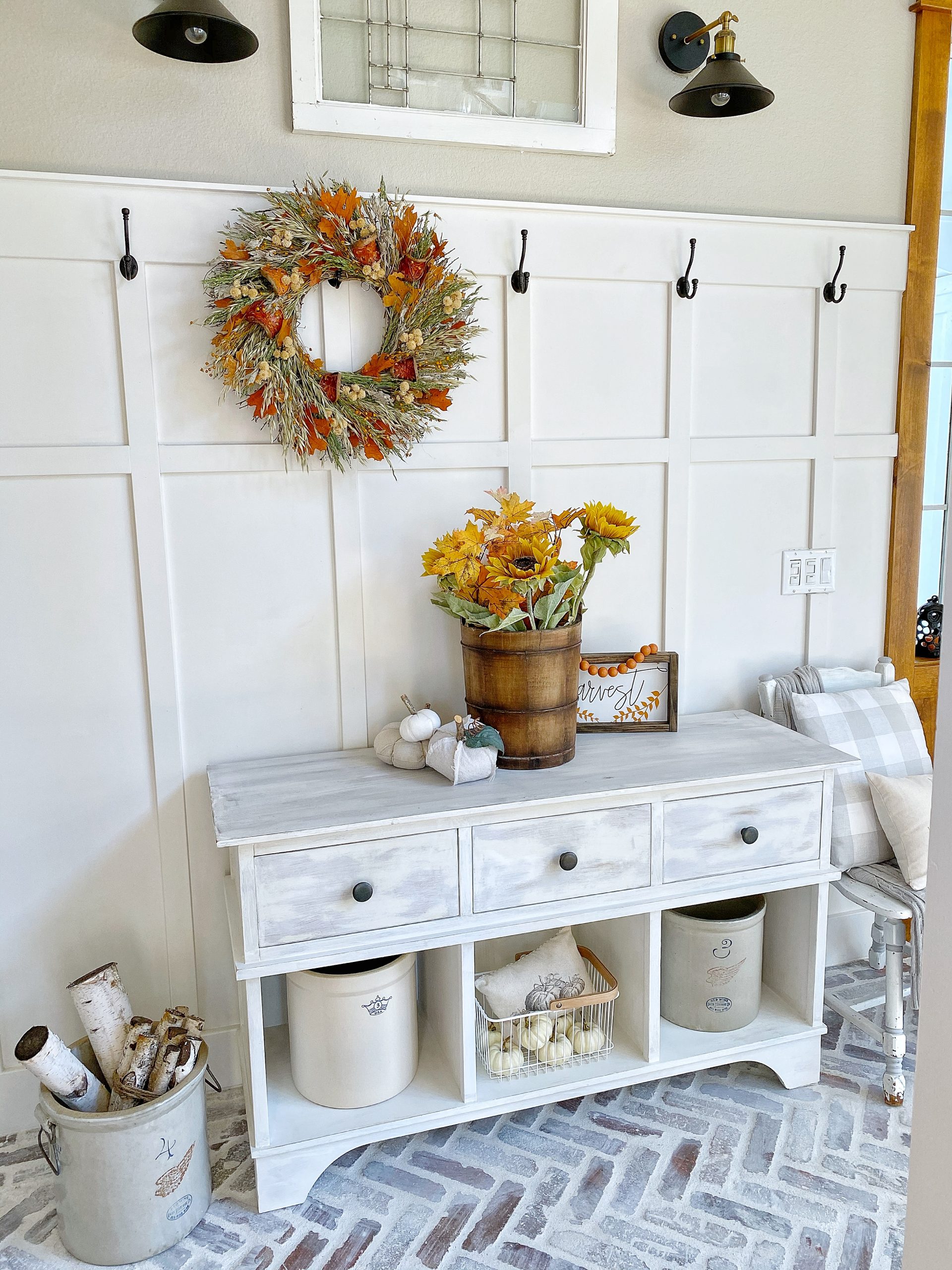 how to use five of my favorite fall wreaths