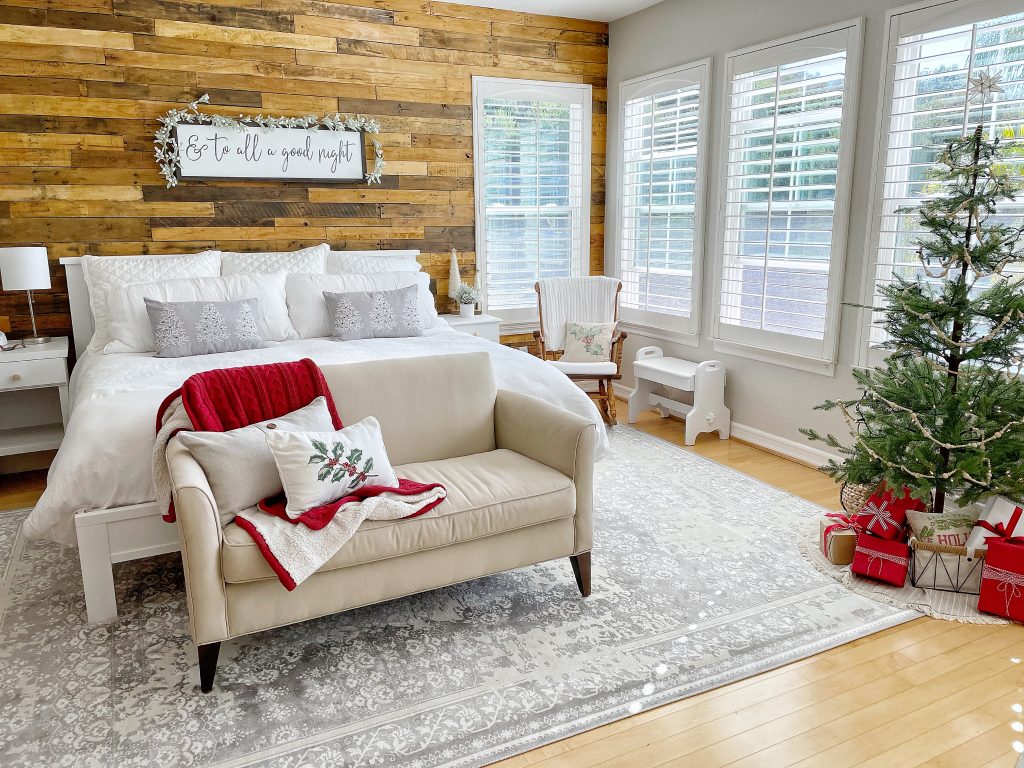 Christmas decor to your bedroom