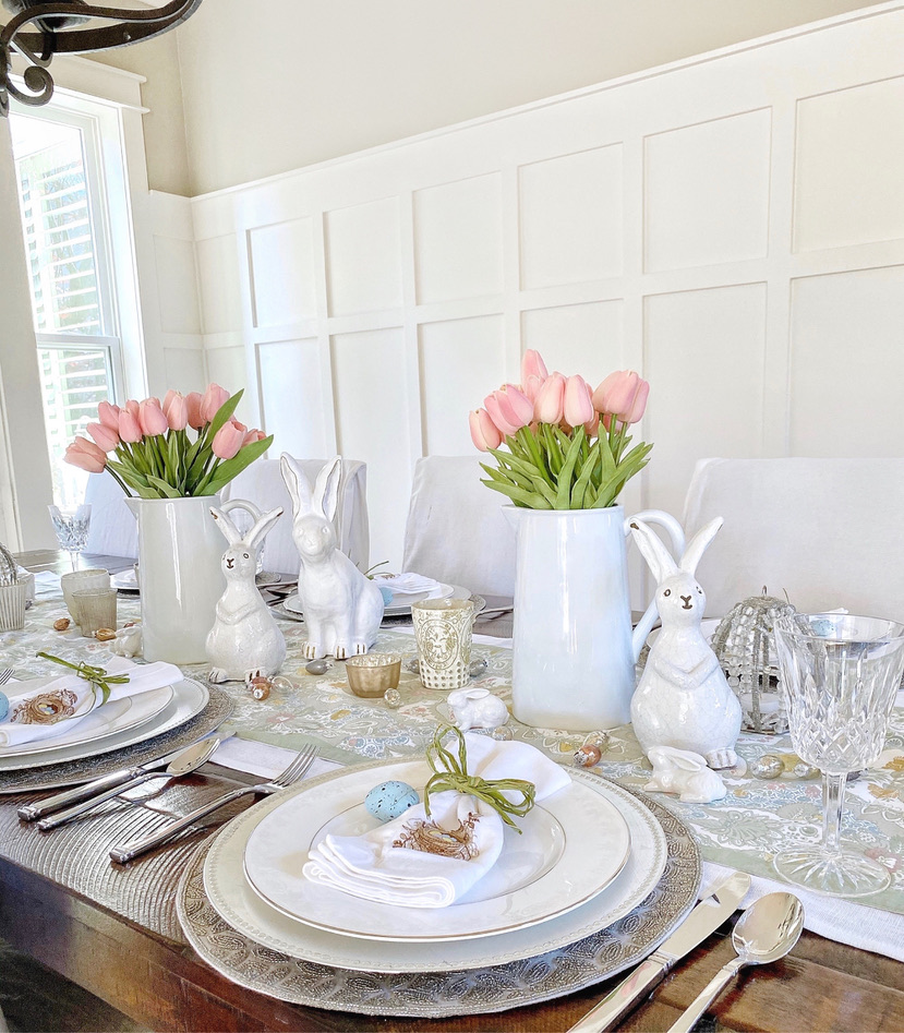 7 Ways to Set a Special Easter Table ~ White Arrows Home