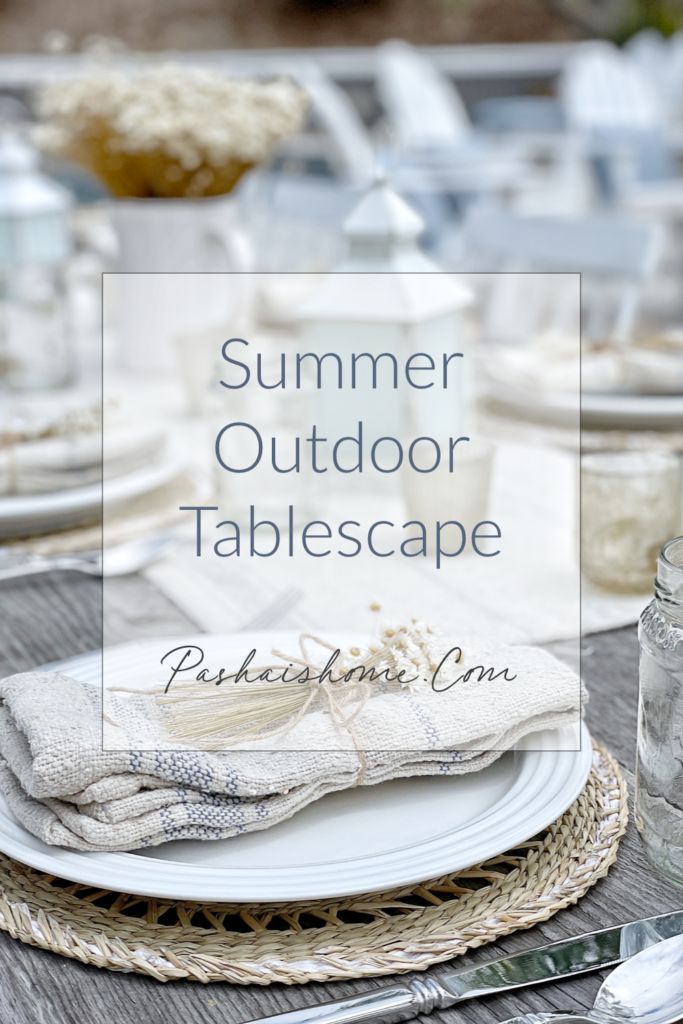 summer outdoor tablescape
