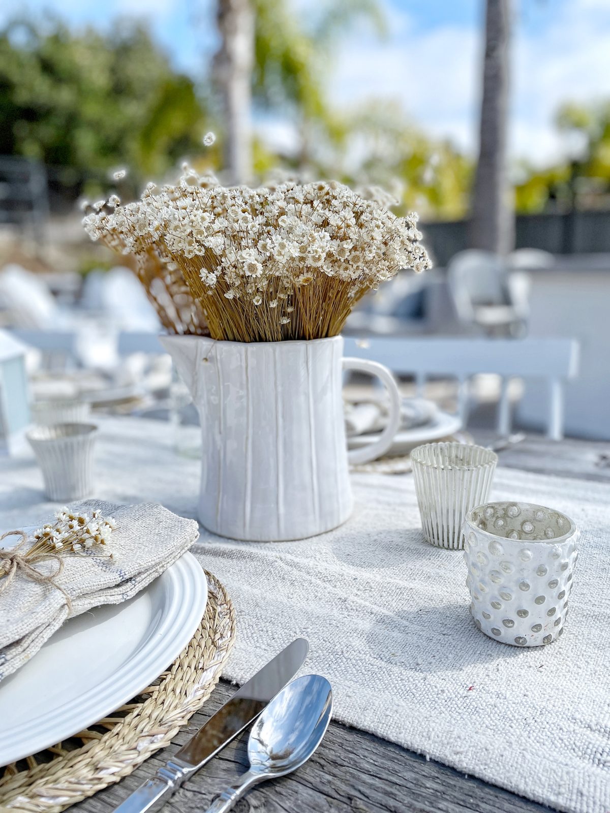 A Country Casual Summer Outdoor Tablescape - Pasha is Home