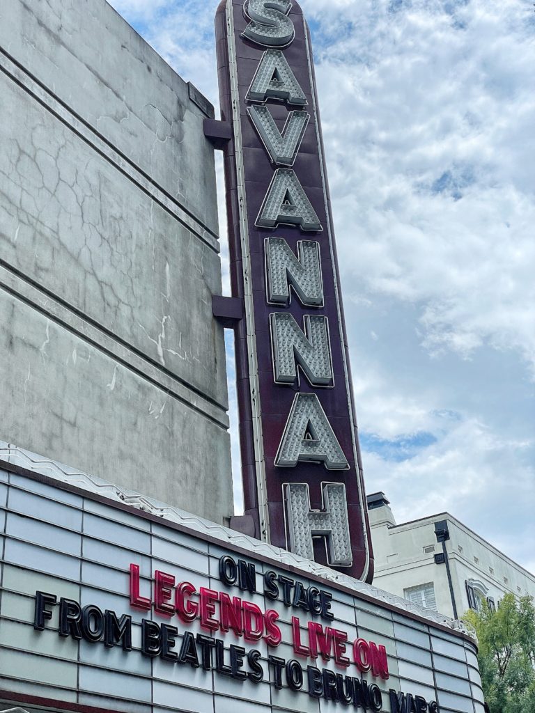 savannah georgia theater sign