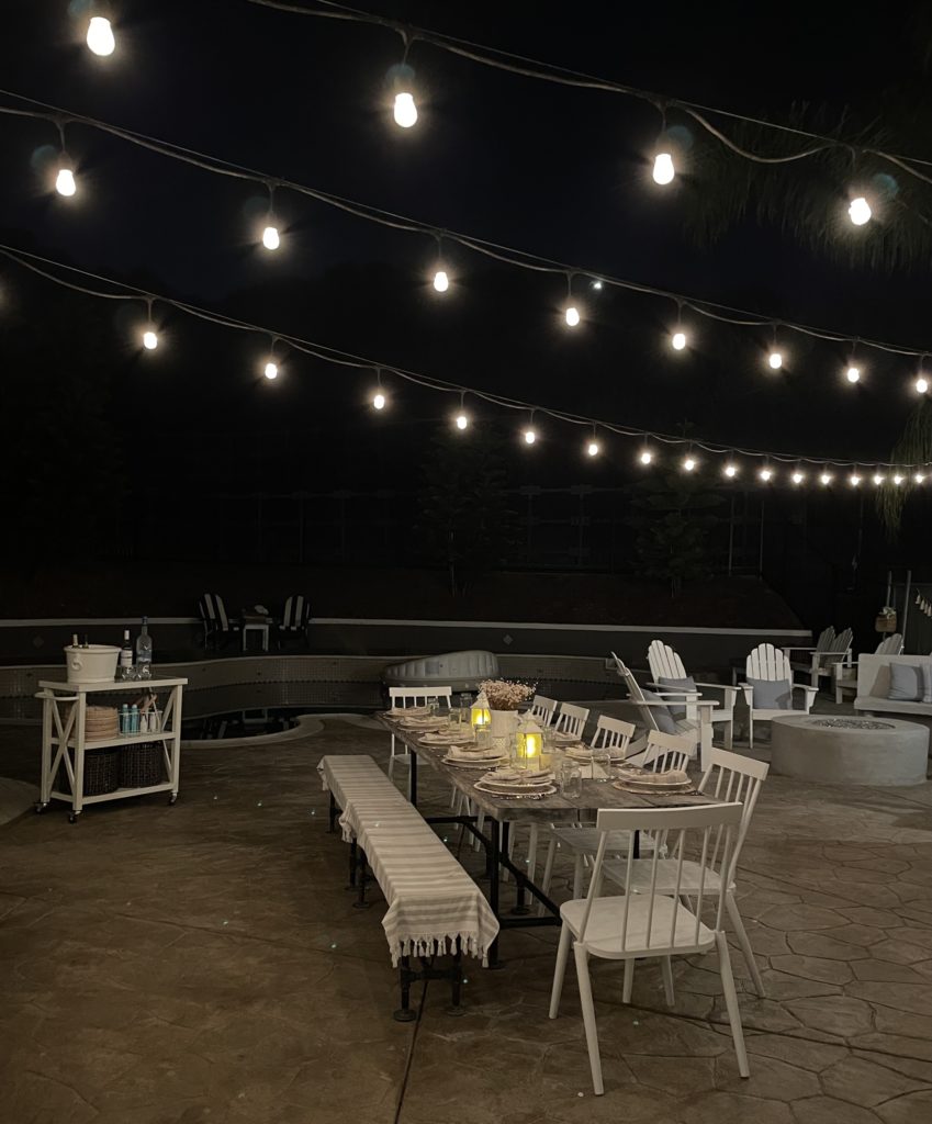 how to make a relaxing backyard outdoor lighting at night
