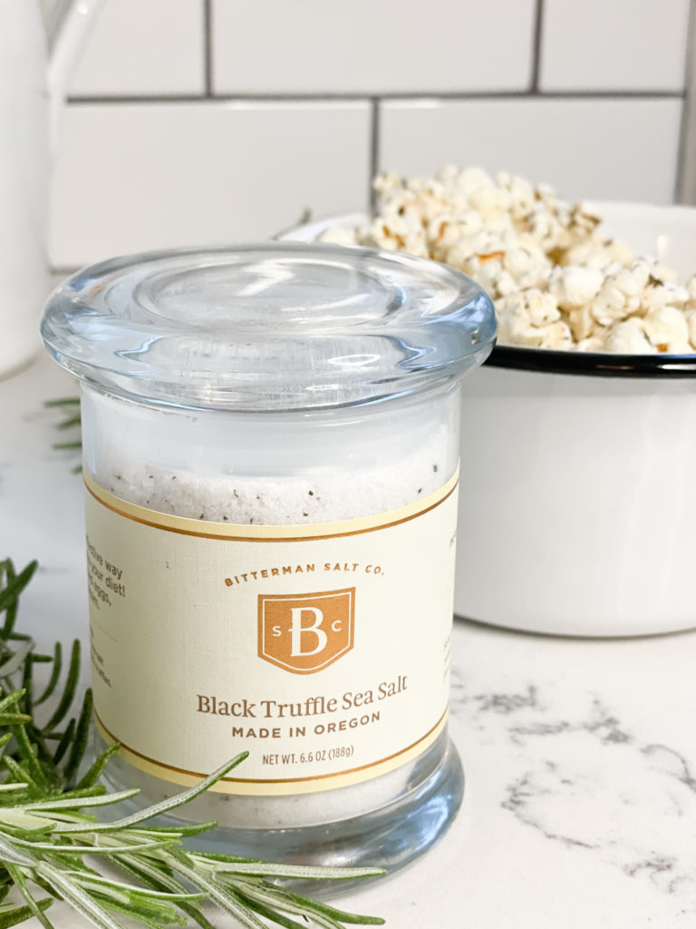 The Last Stovetop Popcorn Recipe you Will Ever Need. browned butter and herb homemade popcorn. Best Popcorn recipe - quartz countertops white subway tile