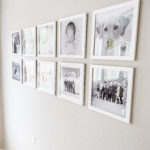 Eight simple steps on how to make a gallery wall - Sherwin Williams paint color Accessible Beige