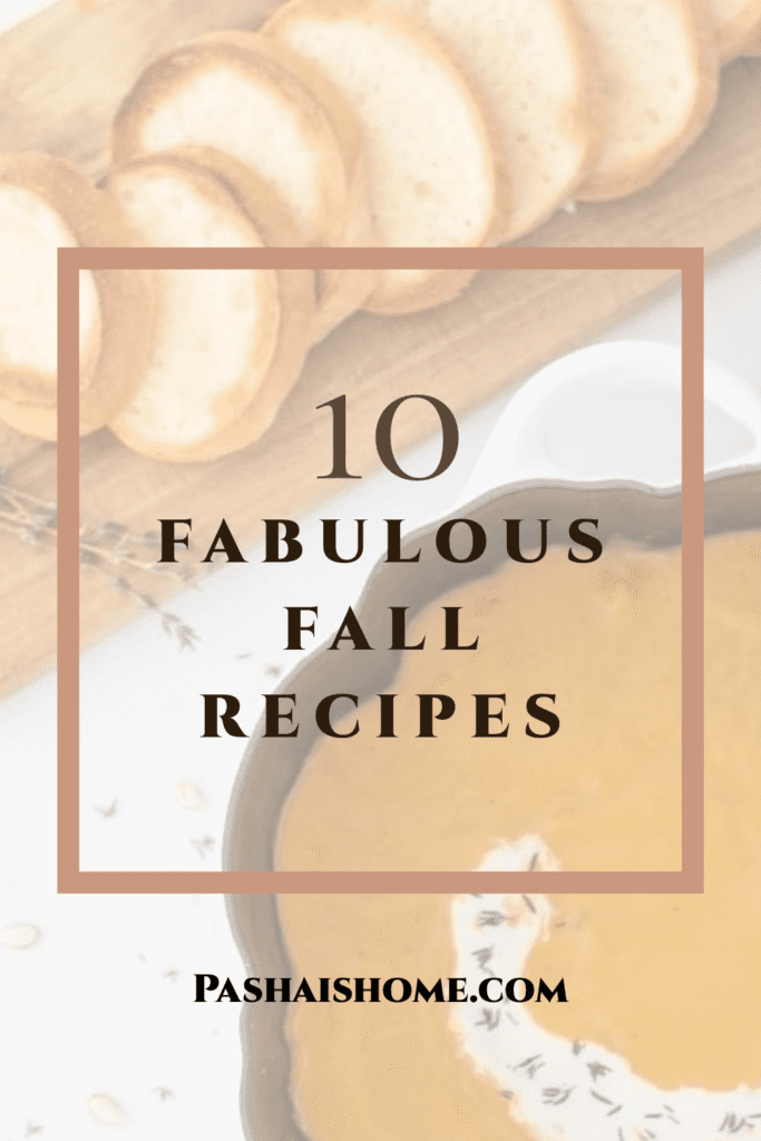 Ten Fabulous Fall Recipes - fall cookie recipes, fall soup recipes, fall treats recipes.  So many amazing fall recipes to bake and cook from ten different bloggers!

#fallrecipes #fallbaking #fallcookies #fallcooking