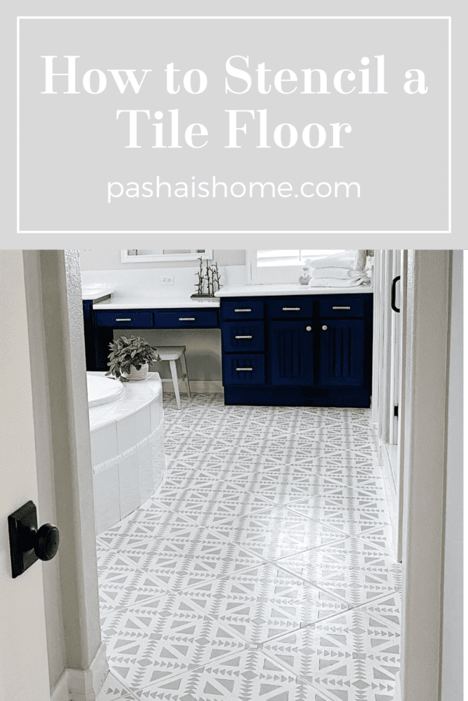 How to stencil a tile floor | Paint a tile floor | Bathroom Update | Update your room with paint | Painted floors | Bathroom remodel | Laundry room remodel | Stencil project | DIY bathroom update | DIY stencil 

#bathroomremodel #bathroomupdate #stenciledfloors