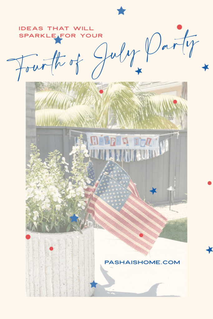 4th of July | American Flag | July Celebration | Fourth of July Party | America's Birthday | Simple Ideas | July 4th | Independence Day Celebration | Patriotic Celebration | Great 4th of July Party

#fourthofjuly #fourthofjulydecor #fourthofjulyparty #patrioticdecorations 