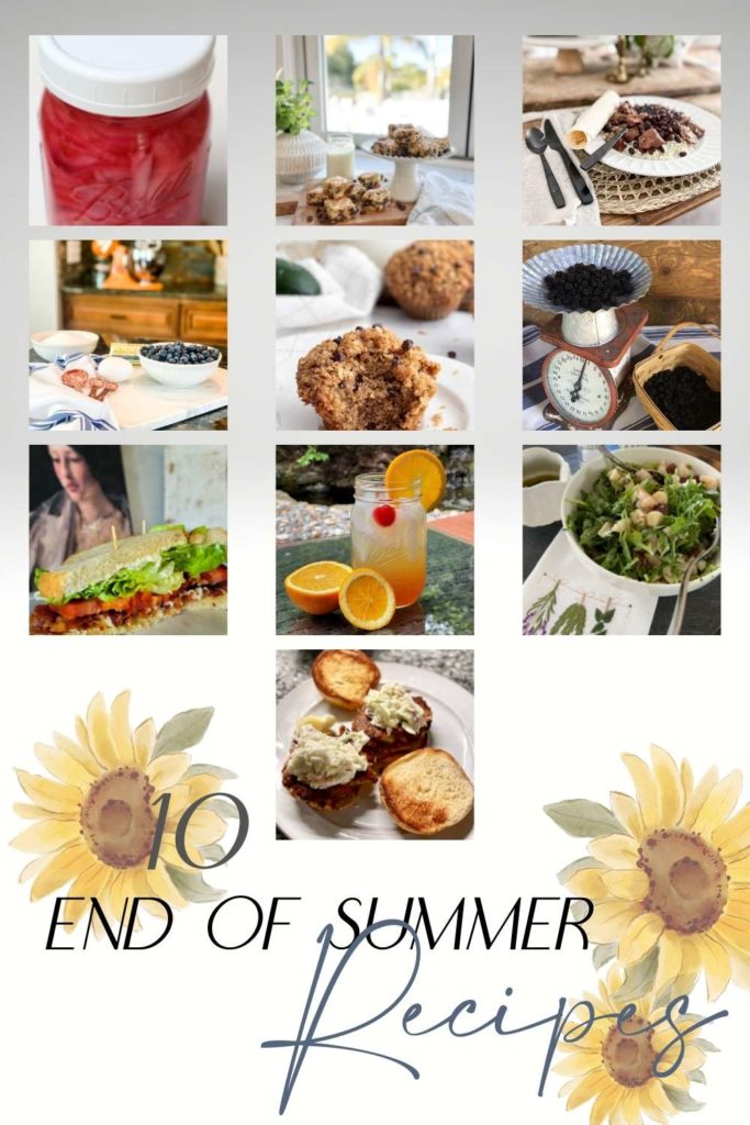 Ten end of summer recipes blog hop photos from ten different bloggers