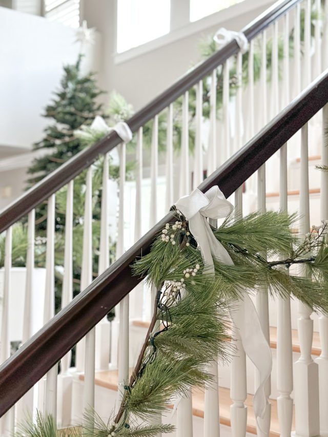 How to Decorate Your Stairs and Mantels for Christmas