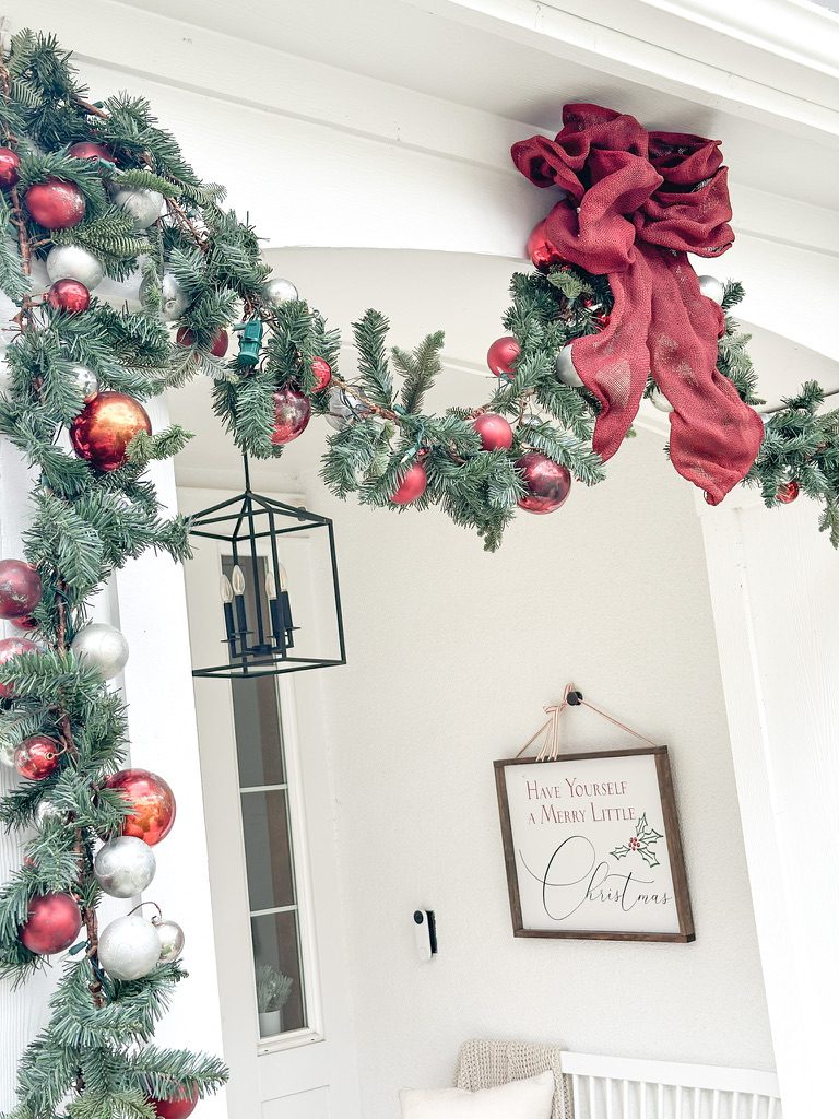 Early holiday decorating ideas | Christmas front porch | How to get ready early for Christmas decor | Christmas decor inspiration | A Holiday front porch | Items to purchase early for holiday decorating | The best early holiday items to purchase now 