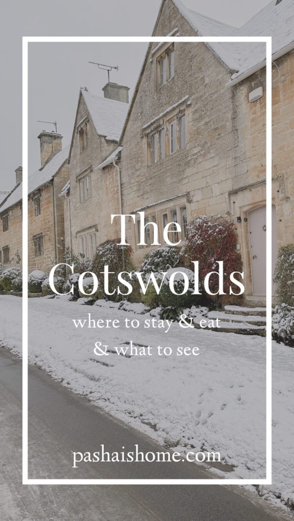 The Cotswolds winter travel guide | Winter in the Cotswolds | How to spend two days in the Cotswolds | Travel Guide to the Cotswolds without a car | Where to stay in the Cotswolds without a car | Where to eat in the Cotswolds | What villages in the Cotswolds to visit | Snow covered Cotswolds buildings | Winter in the Cotswolds | Visiting the Cotswolds | Stanton England