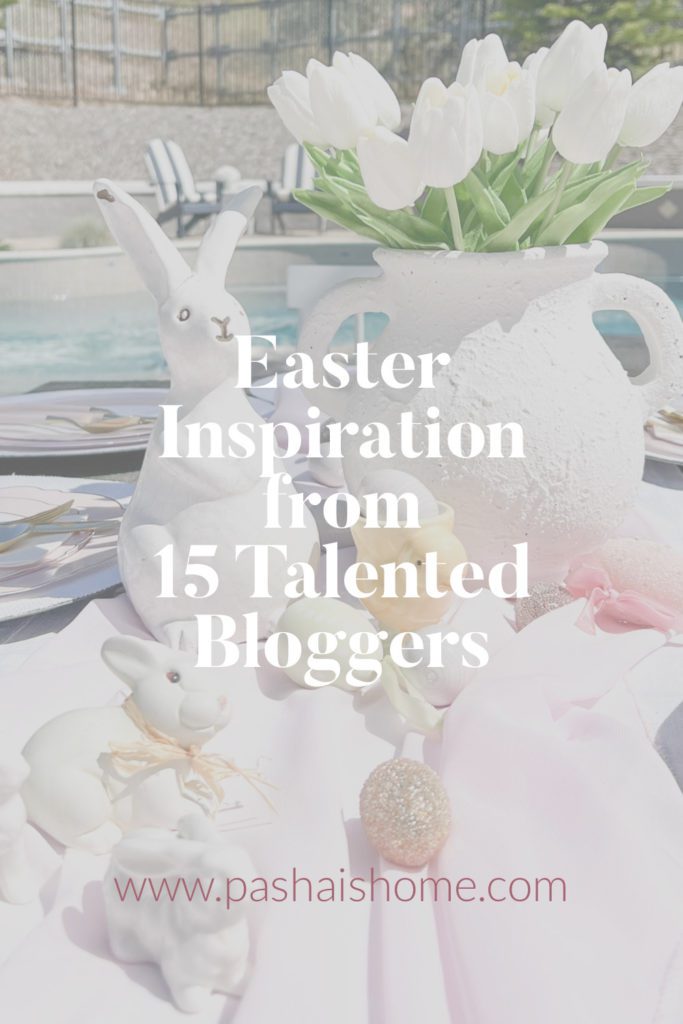 An Easter roundup from multiple talented bloggers | Easter decor DIY | Easter brunch tablescape ideas | Easter brunch menu ideas | Easter brunch german pancakes | Easter brunch cocktail | Easter crafts | Spring decorating inspiration 