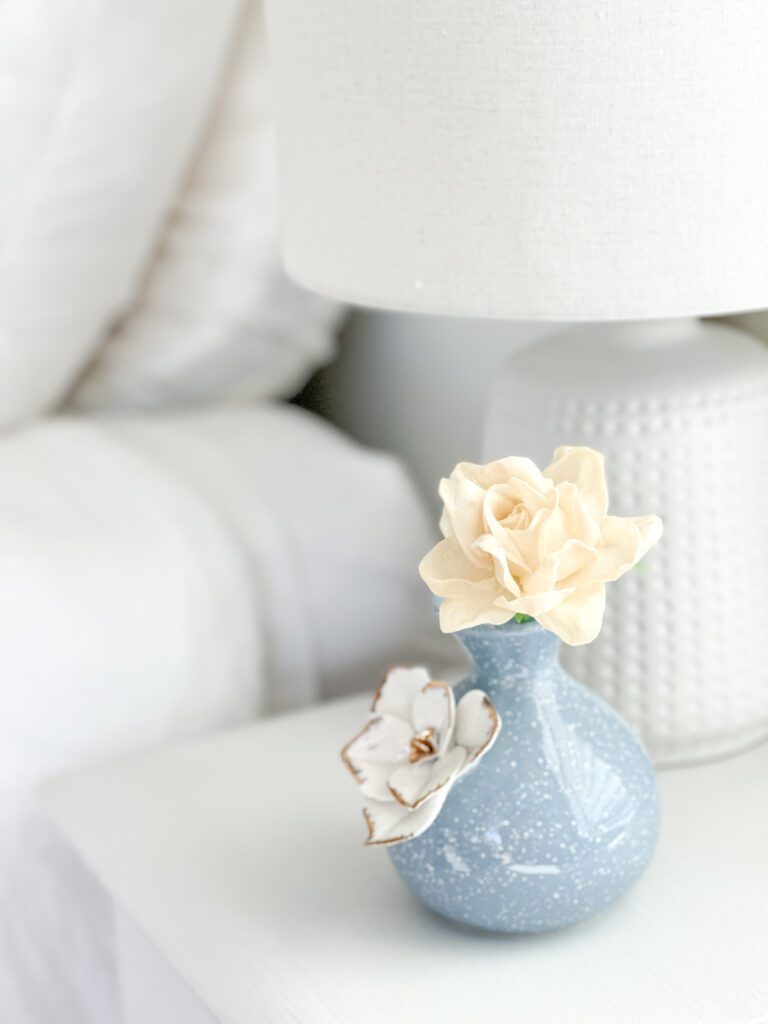 3 Simple Ways to Bring Spring Touches into the Bedroom | Spring flowers | Spring throws and pillows | Spring decor ideas | Spring home tour | spring books | bedroom decor ideas | new bedroom quilt | new bedroom bedding ideas | main bedroom inspiration | grief pillows | memorial pillows | make a pillow out of a loved ones t-shirt 