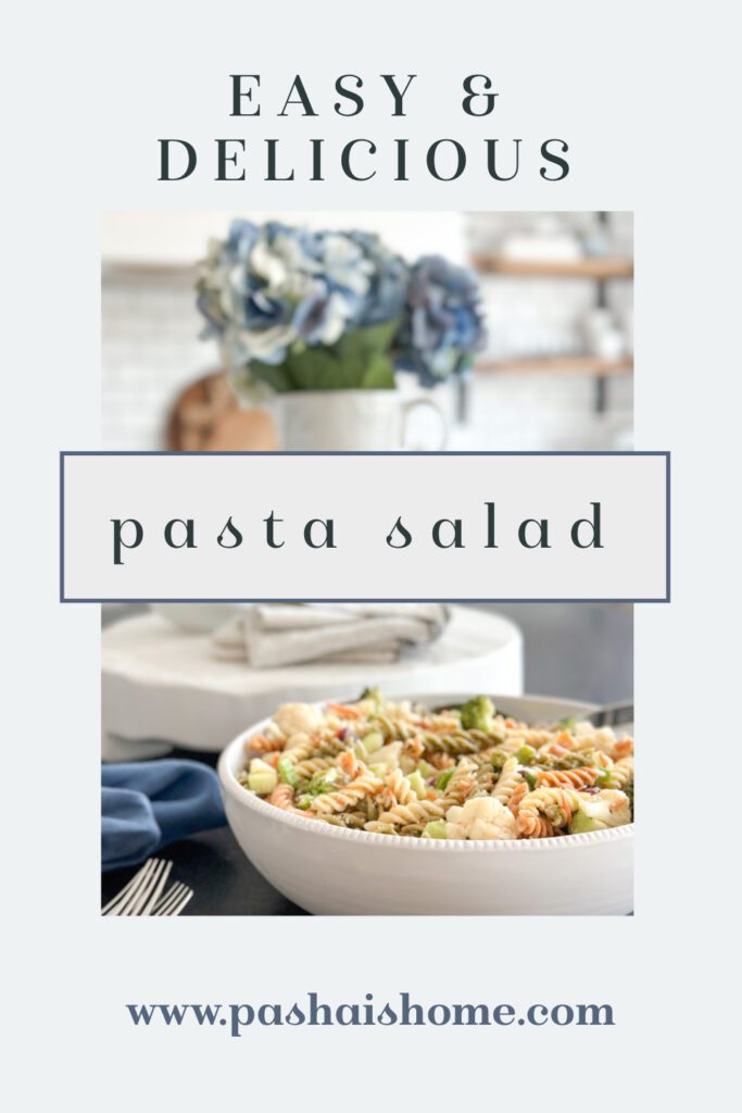 a super easy and delicious pasta salad | Father's Day menu ideas | BBQ side dishes | pasta side dishes | cold salads 