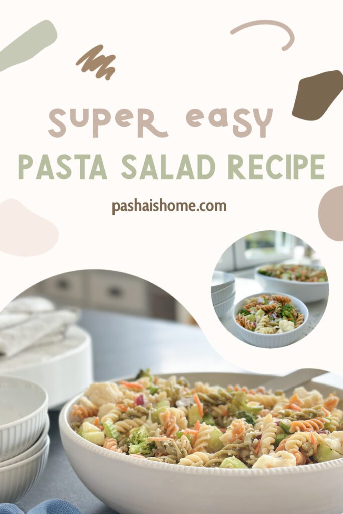 a super easy and delicious pasta salad | Father's Day menu ideas | BBQ side dishes | pasta side dishes | cold salads 