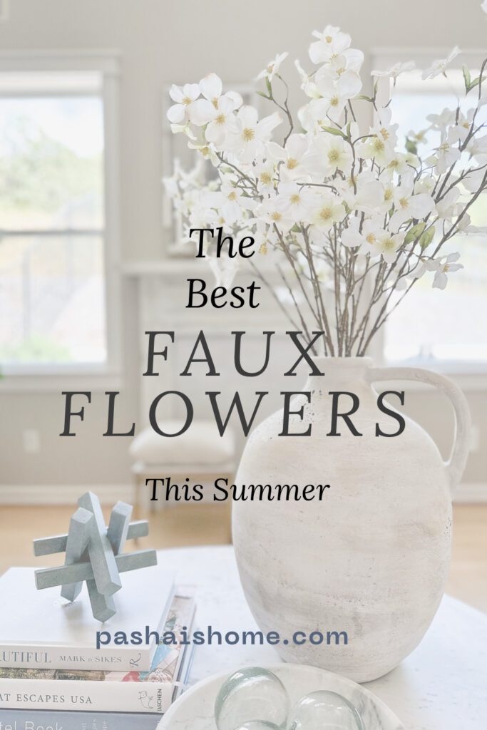 The best faux flower finds this summer | Best faux hydrangeas | Faux Lavender | Best faux flower stems | Summer flowers | Decorating with faux flowers | Summer decorating 