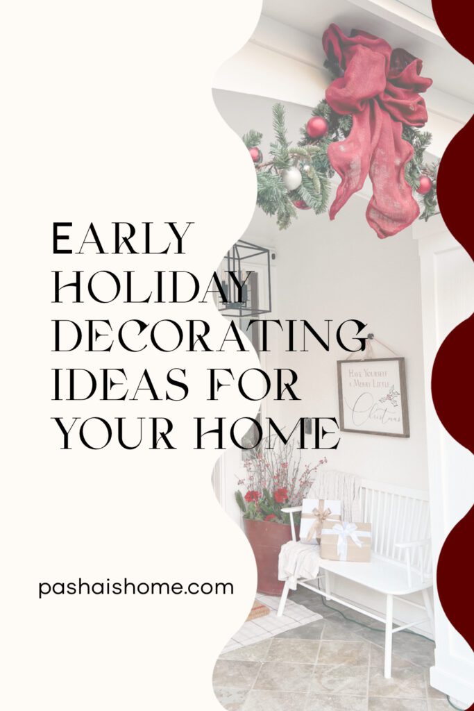 Early holiday decorating ideas | Christmas front porch | How to get ready early for Christmas decor | Christmas decor inspiration | A Holiday front porch | Items to purchase early for holiday decorating | The best early holiday items to purchase now 