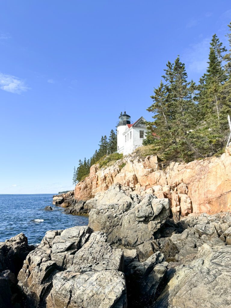 A complete travel guide for Acadia National Park | Cadillac Mountain reservations for Acadia National Park | Where to stay in Acadia National Park | Where to eat in Bar Harbor Maine | What to do in Acadia National Park | Two day itinerary for Acadia National Park | Bass Harbor Head Light Station in Acadia National Park | Popovers in Jordan Pond House in Acadia National Park | A fall road trip to Acadia National Park in Bar Harbor Maine 