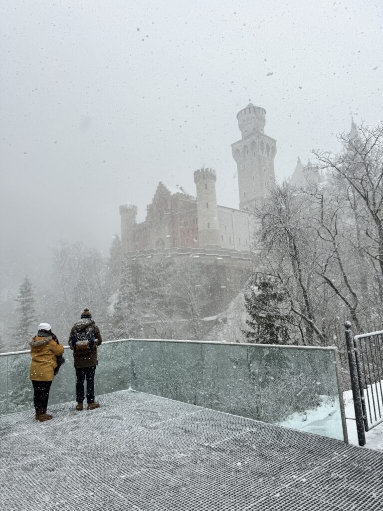 A Winter Day Trip Guide to Neuschwanstein Castle and Füssen Germany | Everything you need to know for a day trip to Neuschwanstein Castle and Fussen | Best day trips from Munich | How to do a day trip from Munich to Neuschwanstein Castle | How much time to spend in Fussen Germany | A snowy winter visit to Neuschwanstein Castle and Fussen in Bavaria Germany | Marienbrucke at Neuschwanstein Castle | What you need to know for a Neuschwanstein Castle visit 