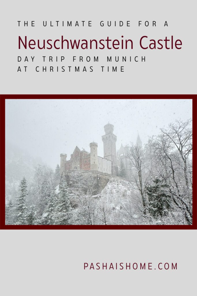 A Winter Day Trip Guide to Neuschwanstein Castle and Füssen Germany | Everything you need to know for a day trip to Neuschwanstein Castle and Fussen | Best day trips from Munich | How to do a day trip from Munich to Neuschwanstein Castle | How much time to spend in Fussen Germany | A snowy winter visit to Neuschwanstein Castle and Fussen in Bavaria Germany 