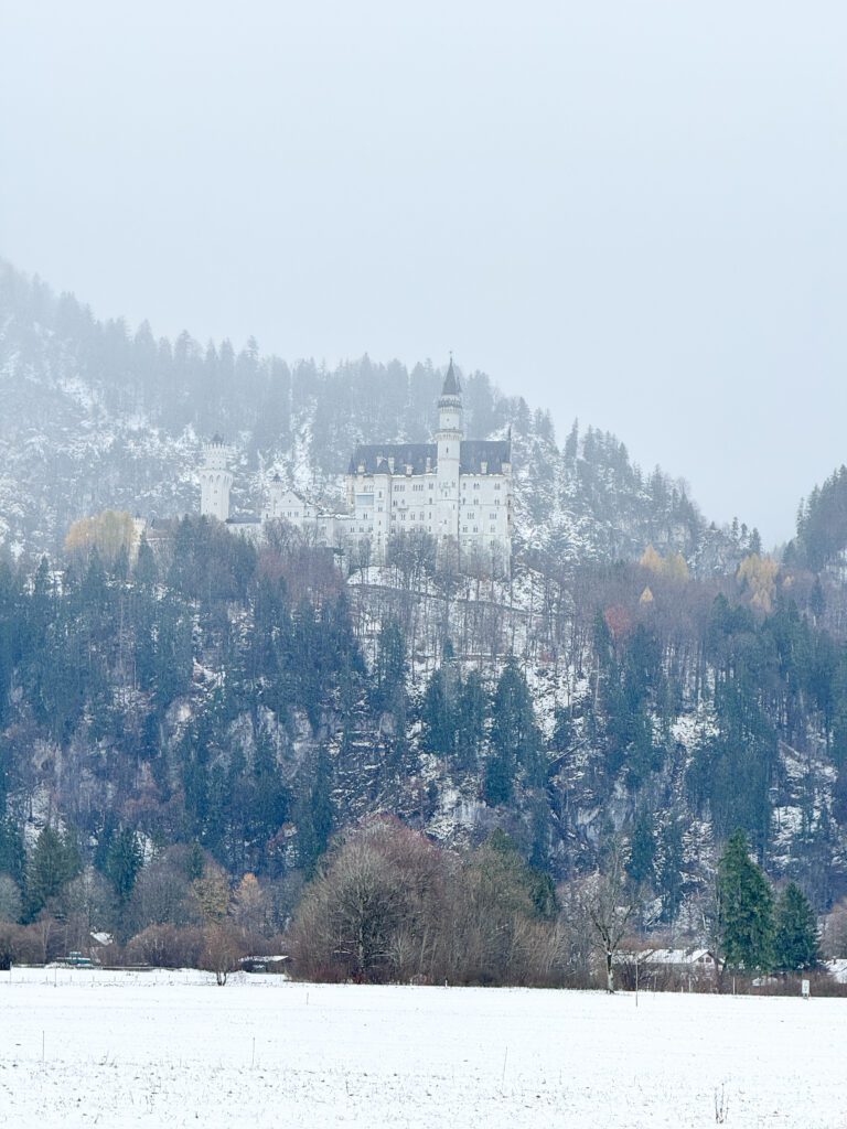 A Winter Day Trip Guide to Neuschwanstein Castle and Füssen Germany | Everything you need to know for a day trip to Neuschwanstein Castle and Fussen | Best day trips from Munich | How to do a day trip from Munich to Neuschwanstein Castle | How much time to spend in Fussen Germany | A snowy winter visit to Neuschwanstein Castle and Fussen in Bavaria Germany | Marienbrucke at Neuschwanstein Castle | What you need to know for a Neuschwanstein Castle visit 