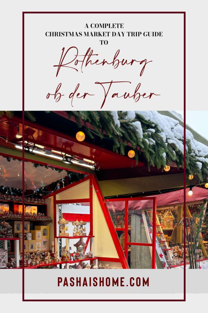 The Ultimate Guide for a Christmas time day trip to Rothenburg ob der Tauber from Nuremberg in Germany | How to do a day trip to the Rothenburg ob der Tauber christmas market | When is the Rothenburg ob der Tauber Christmas market | Best day trips from Nuremberg | What to do in Rothenburg ob der Tauber in December 