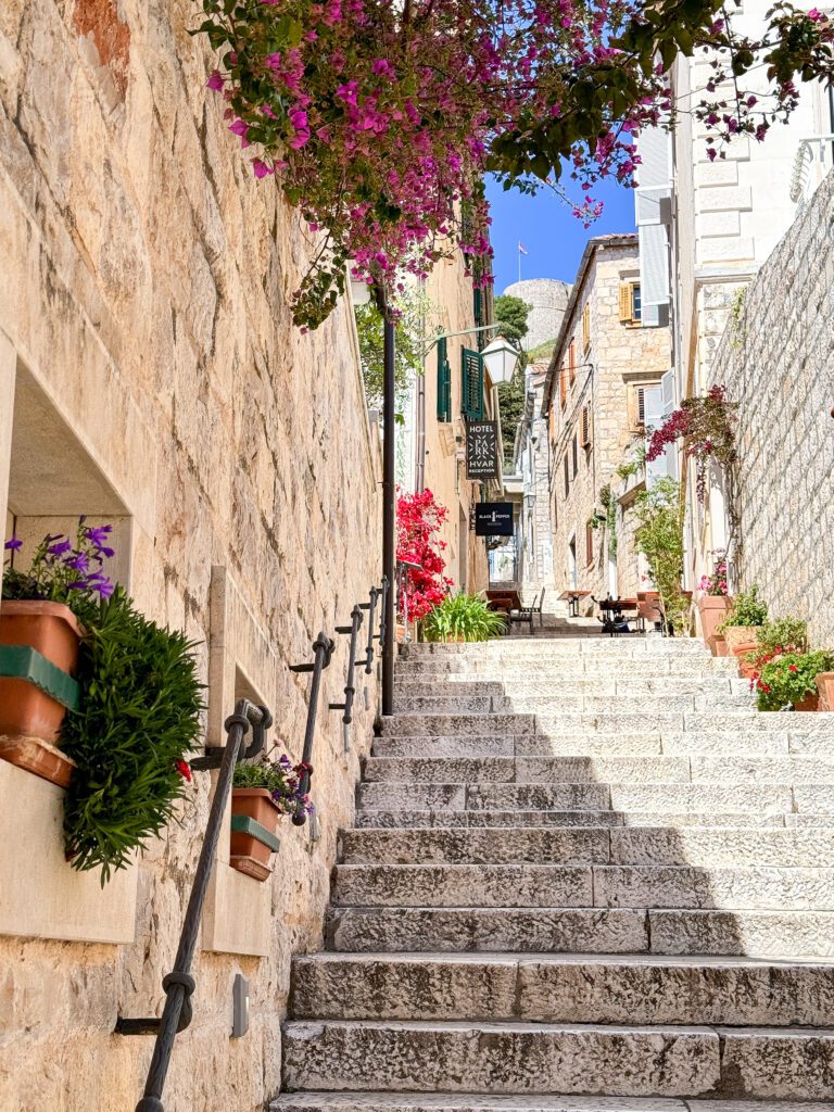 An easy day trip to Hvar Island from Split Croatia | What to do with one day on Hvar Island | How to do a day trip from Split to Hvar Island | Is one day enough time on Hvar Island | Top things to see and do on a day trip to Hvar Island in Croatia | A two week Croatian itinerary including one day on Hvar Island 