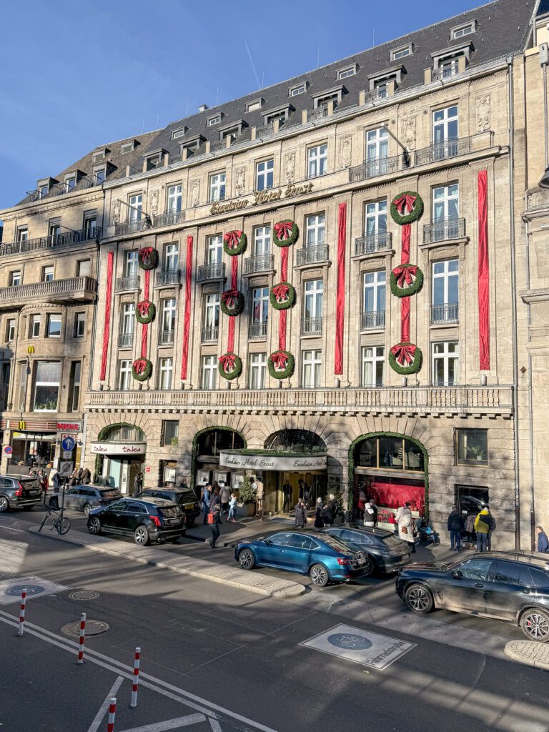 Best Cologne Germany Christmas market travel guide | Where to stay in Cologne for the Christmas markets | 5 star hotels in Cologne | Best hotels in Cologne | Christmas markets in Cologne | When do the Christmas markets in Cologne open? | How many days do I need to see the Cologne Christmas markets? | How many Christmas markets are in Cologne | What to do in Cologne besides the Christmas markets | Best day trips from Cologne at Christmas time | Commonly asked questions for visiting the Cologne Christmas markets | How to get to Cologne in December | What to wear in Cologne in December