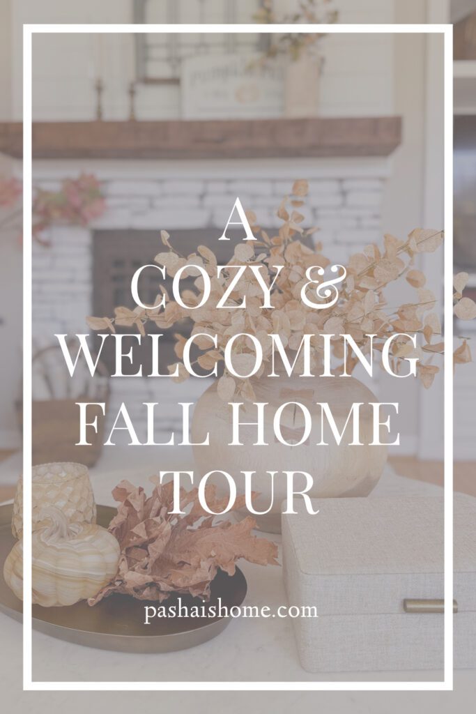 A cozy and welcoming fall home tour | How to decorate your home for the fall season | Fall decor ideas for your home | Cozy and warm fall home | Fall decor in the kitchen | Fall decor in the entryway | A fall living room 