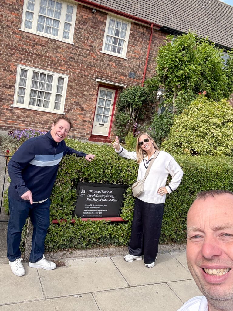 The Ultimate Liverpool England Travel Guide | What to do in Liverpool England | Best hotels in Liverpool England | 5 star hotels in Liverpool | Top things to do in Liverpool England | Best Beatles sights in Liverpool | Best private Beatles tour in Liverpool | The Cavern Club during International Beatles Week in August |  should you do a private beatles tour in Liverpool |  Fab 4 Taxi Tour for Beatles sights in Liverpool |  Penny Lane in Liverpool |  John Lennon Imagine statue in Liverpool |  Strawberry Field in Liverpool |  John Lennon's childhood home |  Eleanor Rigby's gravestone |  Where did John Lennon and Paul McCartney meet?  |  Paul McCartney's Childhood home |  