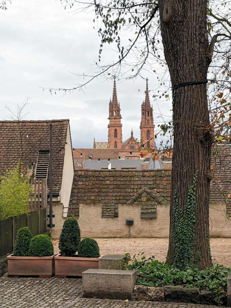 Basel Switzerland at Christmas TIme - A Complete Guide | Why I will always take a European Christmas Market trip every year | Top European Christmas Market to avoid massive crowds | Best Christmas Markets in Switzerland | Reasons to book a Flytographer photo shoot in Europe at Christmas time | Best five star hotels in Basel Switzerland | Top things to see and do in Basel at Christmas time | What to wear to the Basel Christmas market | How many days to spend in Basel for Christmas market trip | Where to find the Magical Christmas Courtyards in Basel | Visiting Basel Minster and what you need to know before climbing the tower 