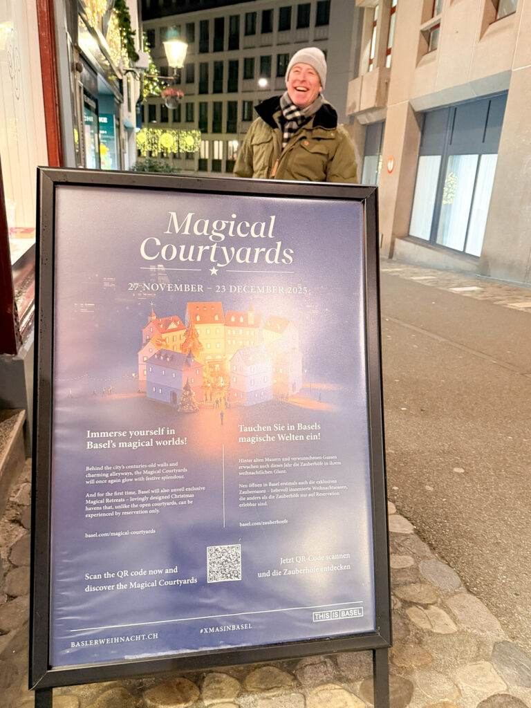 Basel Switzerland at Christmas TIme - A Complete Guide | Why I will always take a European Christmas Market trip every year | Top European Christmas Market to avoid massive crowds | Best Christmas Markets in Switzerland | Reasons to book a Flytographer photo shoot in Europe at Christmas time | Best five star hotels in Basel Switzerland | Top things to see and do in Basel at Christmas time | What to wear to the Basel Christmas market | How many days to spend in Basel for Christmas market trip | Where to find the Magical Christmas Courtyards in Basel 