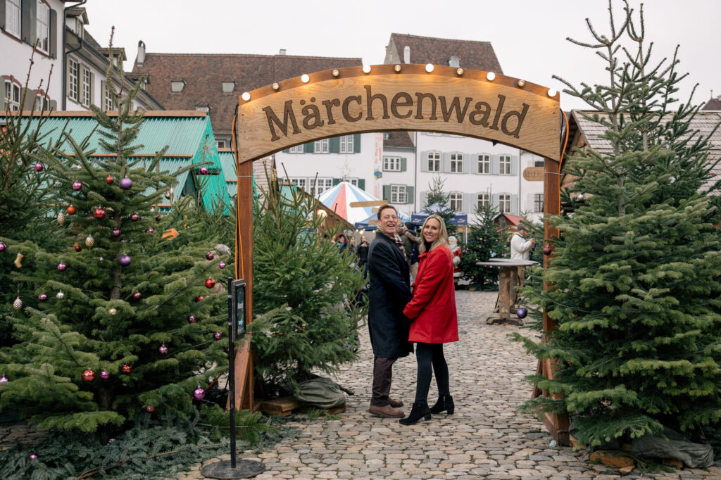 Basel Switzerland at Christmas TIme - A Complete Guide | Why I will always take a European Christmas Market trip every year | Top European Christmas Market to avoid massive crowds | Best Christmas Markets in Switzerland | Reasons to book a Flytographer photo shoot in Europe at Christmas time | Best five star hotels in Basel Switzerland | Top things to see and do in Basel at Christmas time | What to wear to the Basel Christmas market | How many days to spend in Basel for Christmas market trip | Where to find the Magical Christmas Courtyards in Basel | Visiting Basel Minster and what you need to know before climbing the tower | Visiting the Christmas Market in Basel 