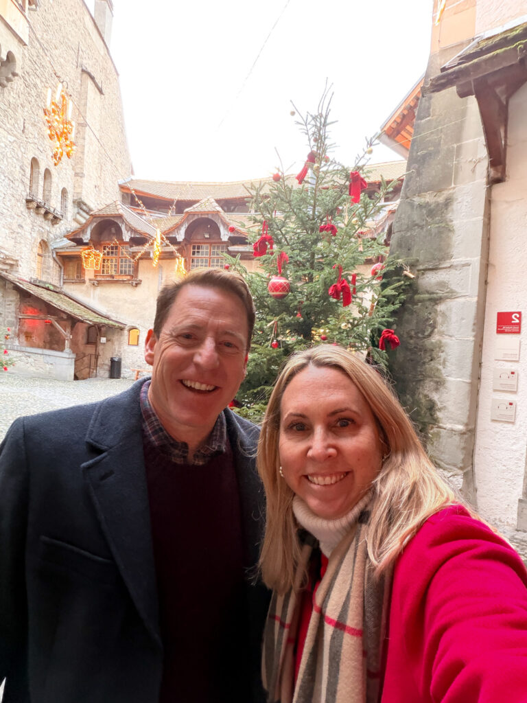 A Montreux Switzerland Christmas Market guide | An honest opinion about the Montreux Christmas market and if it deserves to be considered one of the best in Europe | Where to stay to visit the Montreux Christmas Market | Things to see near Montreux in December | what to do in the Swiss Riviera in December | How many days to spend at the Montreux Christmas market | Chateau Chillon at Christmas time | Visiting Rochers de Naye from Montreux | A day trip to Vevey | How much time to spend at Chaplins World | Is Chaplins World worth visiting | A quick stop in Gruyeres | what to do in Gruyeres | What to do in Vevey | The best luxury hotels near Montreux | The best five star hotels in Montreux | The most luxurious 5 star hotels in the Swiss Riviera | Montreal Jazz festival | What Queen things are there to see in Montreux | Freddie Mercury and Queen in Montreux 