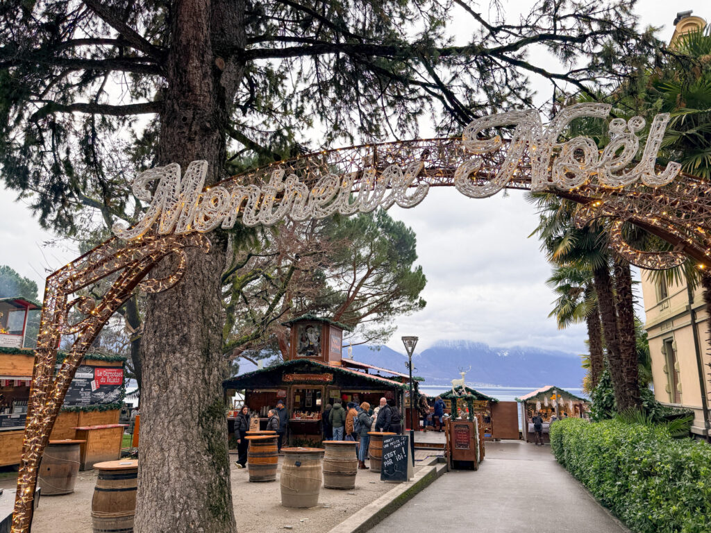 A Montreux Switzerland Christmas Market guide | An honest opinion about the Montreux Christmas market and if it deserves to be considered one of the best in Europe | Where to stay to visit the Montreux Christmas Market | Things to see near Montreux in December | what to do in the Swiss Riviera in December | How many days to spend at the Montreux Christmas market | Chateau Chillon at Christmas time | Visiting Rochers de Naye from Montreux | A day trip to Vevey | How much time to spend at Chaplins World | Is Chaplins World worth visiting | A quick stop in Gruyeres | what to do in Gruyeres | What to do in Vevey | The best luxury hotels near Montreux | The best five star hotels in Montreux | The most luxurious 5 star hotels in the Swiss Riviera | Montreal Jazz festival | What Queen things are there to see in Montreux | Freddie Mercury and Queen in Montreux 