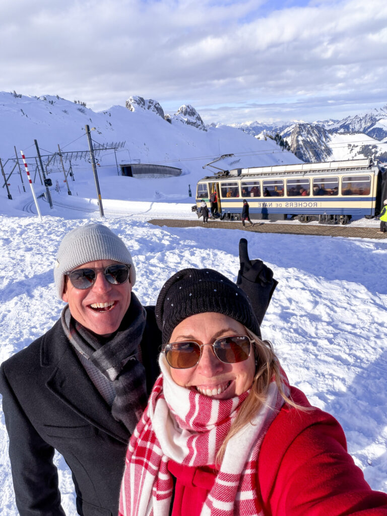 A Montreux Switzerland Christmas Market guide | An honest opinion about the Montreux Christmas market and if it deserves to be considered one of the best in Europe | Where to stay to visit the Montreux Christmas Market | Things to see near Montreux in December | what to do in the Swiss Riviera in December | How many days to spend at the Montreux Christmas market | Chateau Chillon at Christmas time | Visiting Rochers de Naye from Montreux | A day trip to Vevey | How much time to spend at Chaplins World | Is Chaplins World worth visiting | A quick stop in Gruyeres | what to do in Gruyeres | What to do in Vevey | The best luxury hotels near Montreux | The best five star hotels in Montreux | The most luxurious 5 star hotels in the Swiss Riviera | Montreal Jazz festival | What Queen things are there to see in Montreux | Freddie Mercury and Queen in Montreux 