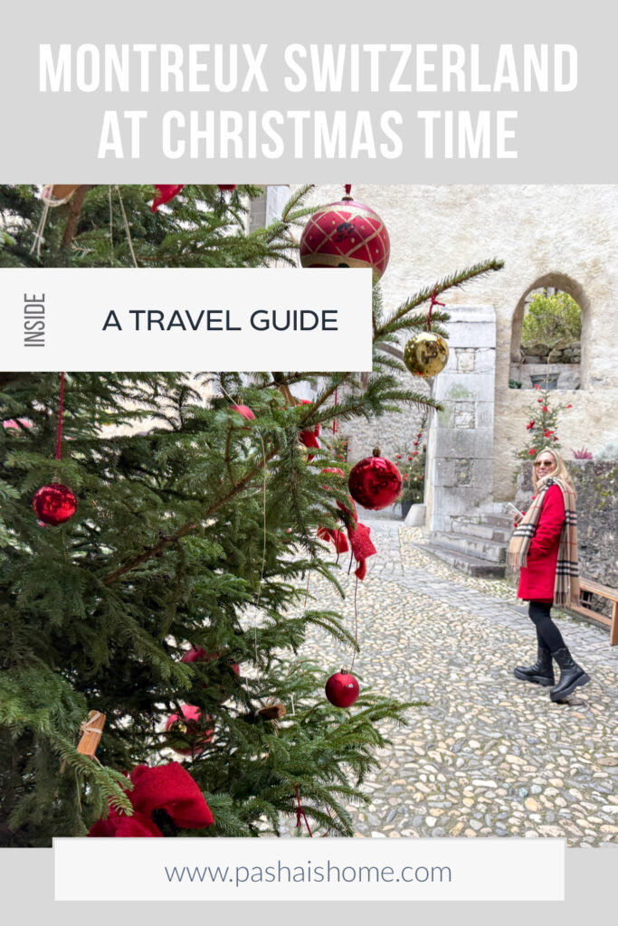 A Montreux Switzerland Christmas Market guide | An honest opinion about the Montreux Christmas market and if it deserves to be considered one of the best in Europe | Where to stay to visit the Montreux Christmas Market | Things to see near Montreux in December | what to do in the Swiss Riviera in December | How many days to spend at the Montreux Christmas market | Chateau Chillon at Christmas time | Visiting Rochers de Naye from Montreux | A day trip to Vevey | How much time to spend at Chaplins World | Is Chaplins World worth visiting | A quick stop in Gruyeres | what to do in Gruyeres | What to do in Vevey | The best luxury hotels near Montreux | The best five star hotels in Montreux | The most luxurious 5 star hotels in the Swiss Riviera | Montreal Jazz festival | What Queen things are there to see in Montreux | Freddie Mercury and Queen in Montreux 