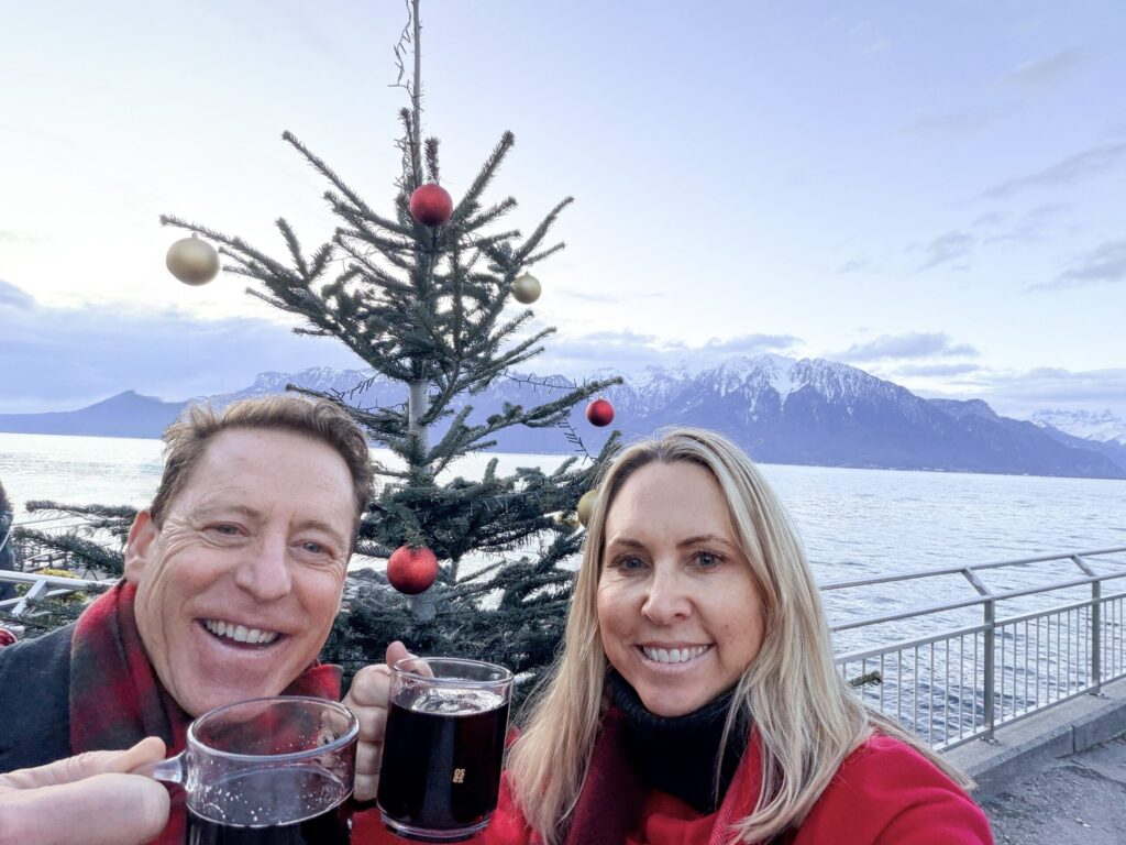 A Montreux Switzerland Christmas Market guide | An honest opinion about the Montreux Christmas market and if it deserves to be considered one of the best in Europe | Where to stay to visit the Montreux Christmas Market | Things to see near Montreux in December | what to do in the Swiss Riviera in December | How many days to spend at the Montreux Christmas market | Chateau Chillon at Christmas time | Visiting Rochers de Naye from Montreux | A day trip to Vevey | How much time to spend at Chaplins World | Is Chaplins World worth visiting | A quick stop in Gruyeres | what to do in Gruyeres | What to do in Vevey | The best luxury hotels near Montreux | The best five star hotels in Montreux | The most luxurious 5 star hotels in the Swiss Riviera | Montreal Jazz festival | What Queen things are there to see in Montreux | Freddie Mercury and Queen in Montreux 