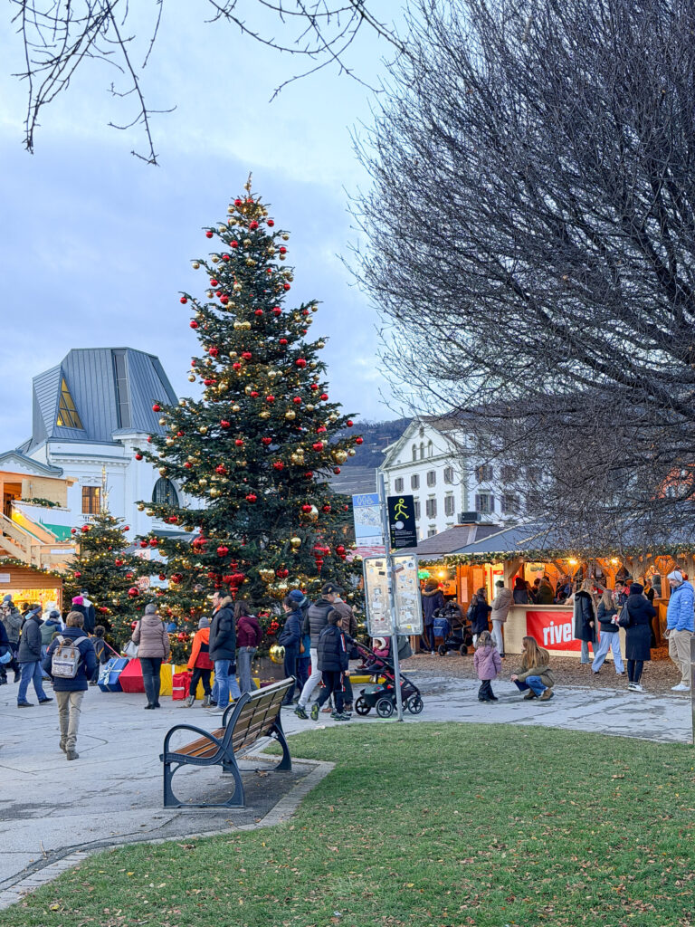 A Montreux Switzerland Christmas Market guide | An honest opinion about the Montreux Christmas market and if it deserves to be considered one of the best in Europe | Where to stay to visit the Montreux Christmas Market | Things to see near Montreux in December | what to do in the Swiss Riviera in December | How many days to spend at the Montreux Christmas market | Chateau Chillon at Christmas time | Visiting Rochers de Naye from Montreux | A day trip to Vevey | How much time to spend at Chaplins World | Is Chaplins World worth visiting | A quick stop in Gruyeres | what to do in Gruyeres | What to do in Vevey | The best luxury hotels near Montreux | The best five star hotels in Montreux | The most luxurious 5 star hotels in the Swiss Riviera | Montreal Jazz festival | What Queen things are there to see in Montreux | Freddie Mercury and Queen in Montreux 