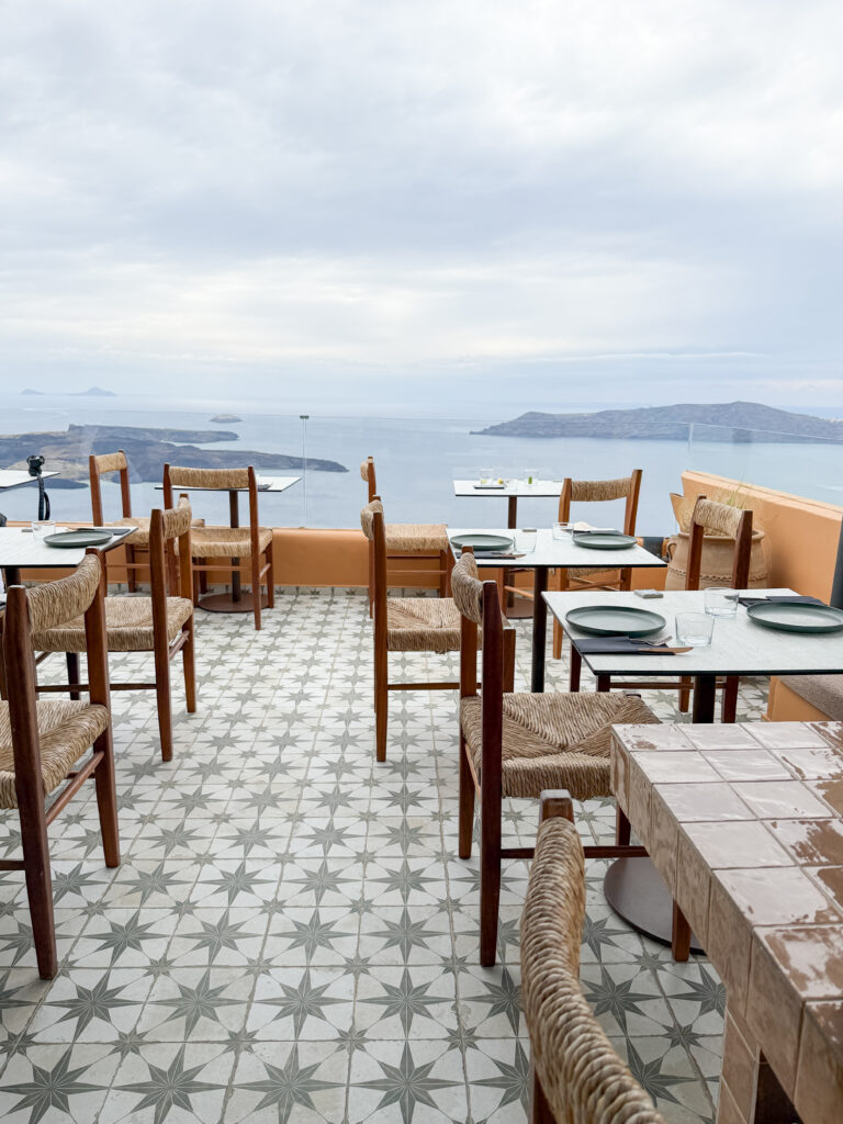 April in Santorini Greece: A Complete Guide | Best luxury hotels in Santorini Greece | Where to stay in Santorini for a quieter slower visit | Where to eat in Santorini | Best restaurants in Santorini | What to do in April in Santorini | Is visiting Santorini in April worth it? | What is open in Santorini in April | How to get to Santorini | Blue Star Ferry vs SeaJets from Naxos to Santorini | Is the Santorini airport easy to navigate  | Should I rent a car in Santorini | Grace Hotel Santorini review | how hard is the Fira to Oia hike? | April in Santorini | Empty nest travels to Greek Islands 