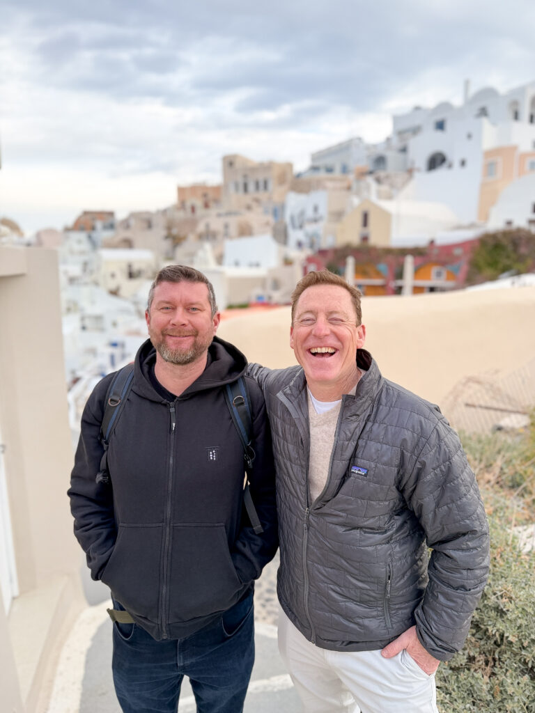 April in Santorini Greece: A Complete Guide | Best luxury hotels in Santorini Greece | Where to stay in Santorini for a quieter slower visit | Where to eat in Santorini | Best restaurants in Santorini | What to do in April in Santorini | Is visiting Santorini in April worth it? | What is open in Santorini in April | How to get to Santorini | Blue Star Ferry vs SeaJets from Naxos to Santorini | Is the Santorini airport easy to navigate  | Should I rent a car in Santorini | Grace Hotel Santorini review | how hard is the Fira to Oia hike? | April in Santorini | Empty nest travels to Greek Islands 