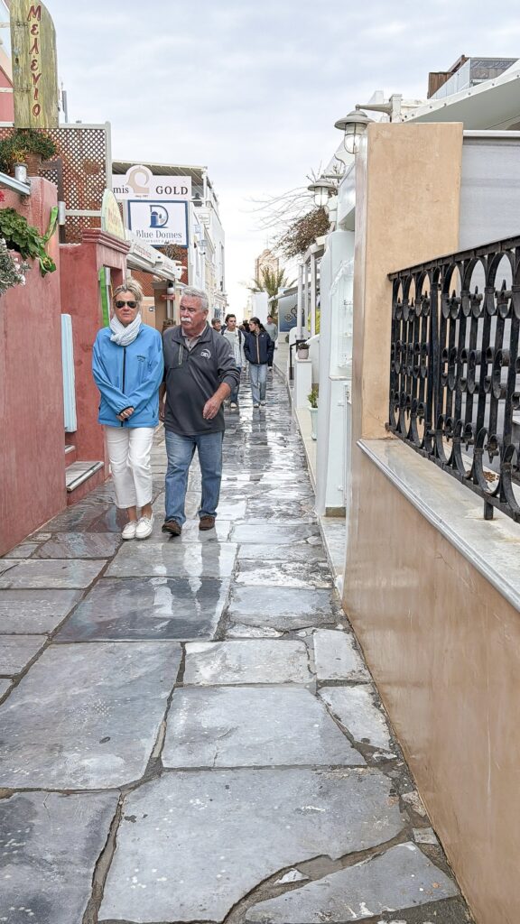 April in Santorini Greece: A Complete Guide | Best luxury hotels in Santorini Greece | Where to stay in Santorini for a quieter slower visit | Where to eat in Santorini | Best restaurants in Santorini | What to do in April in Santorini | Is visiting Santorini in April worth it? | What is open in Santorini in April | How to get to Santorini | Blue Star Ferry vs SeaJets from Naxos to Santorini | Is the Santorini airport easy to navigate  | Should I rent a car in Santorini | Grace Hotel Santorini review | how hard is the Fira to Oia hike? | April in Santorini | Empty nest travels to Greek Islands 
